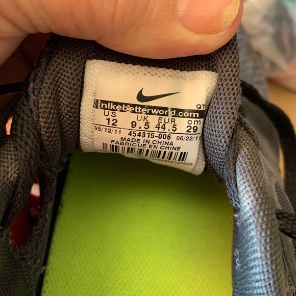 Nike lunarglide black pink sneakers size 12 womans - Picture 7 of 7